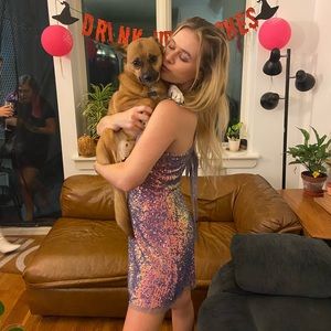 Free People Slip Sequin Dress